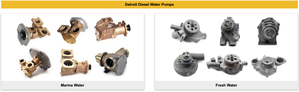 Water Pumps For Detroit Diesel Engines